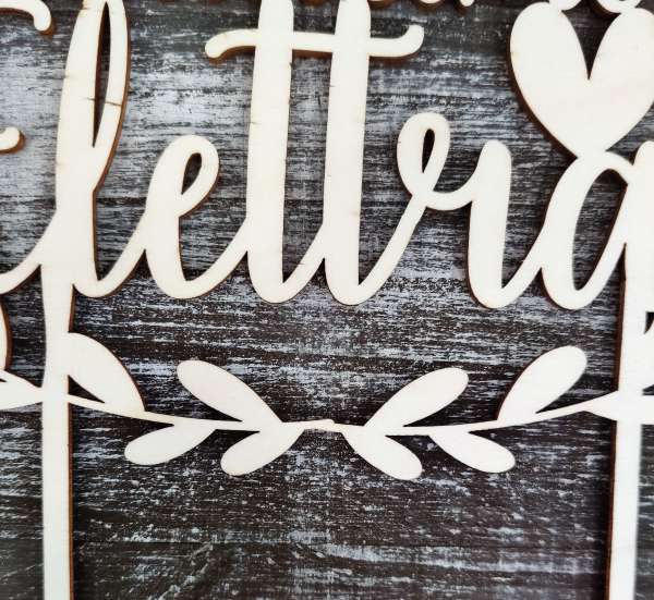 cake topper primo compleanno